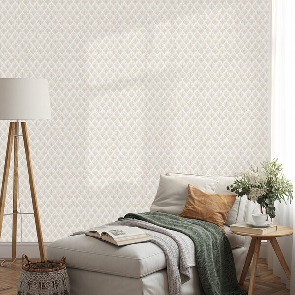 Tapet modele geometrice bej deschis