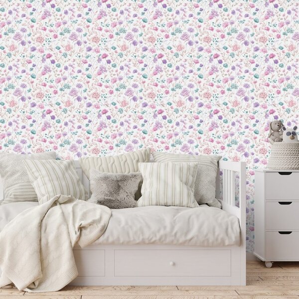 Fototapet flori pastel delicate