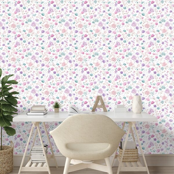 Fototapet flori pastel delicate