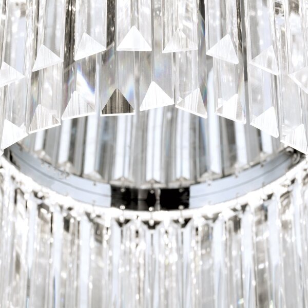 Plafonieră LED de cristal dimabilă Orion PRISM LED/80W/230V d. 55 cm crom lucios