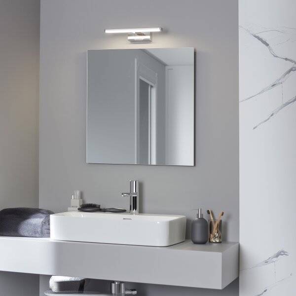 Brilagi - Aplica LED pentru oglindă de baie VESTRA, 6W, 230V, 30 cm, IP44, crom