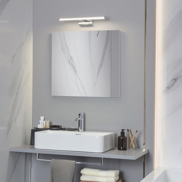 Brilagi - Lumină LED pentru oglindă de baie VESTRA LED/8W/230V 40 cm IP44 crom
