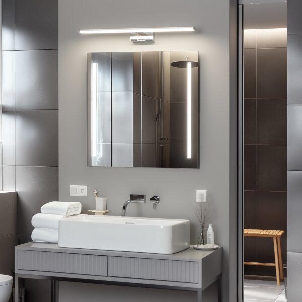 Brilagi - Lumină LED pentru oglindă de baie VESTRA LED/12W/230V 60 cm IP44 crom
