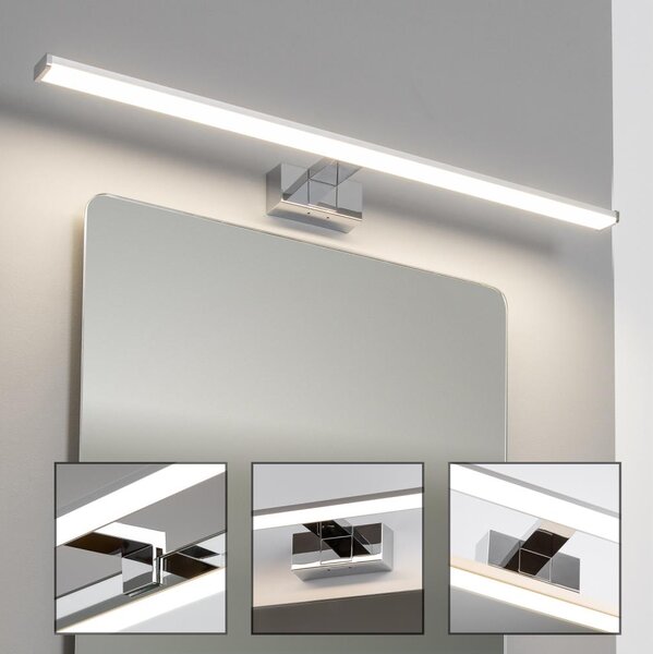 Brilagi - Iluminare LED pentru oglindă de baie VESTRA LED/15W/230V 80 cm IP44 crom