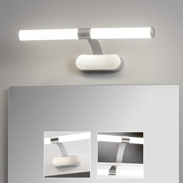 Brilagi - Aplica LED pentru oglindă de baie TUBEO LED/6W/230V, 40 cm, IP44, argintie