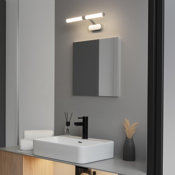Brilagi - Aplica LED pentru oglindă de baie TUBEO LED/6W/230V, 40 cm, IP44, argintie