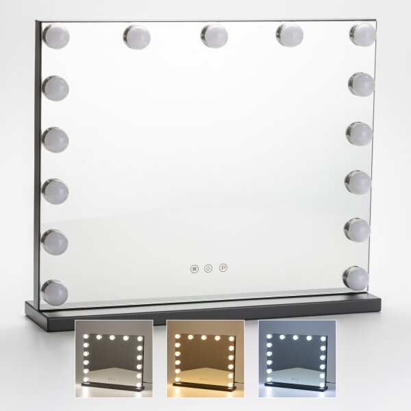 Oglindă LED dimabilă pentru machiaj Brilagi HOLLYWOOD LED/15W/230V 3000/4000/6500K