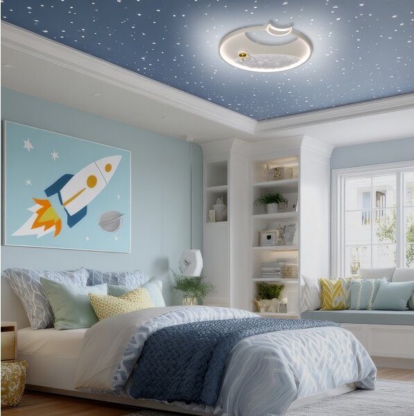 Brilagi - Plafonieră LED dimabilă ASTRO LED/20W/230V 3000-6000K astronaut+telecomandă