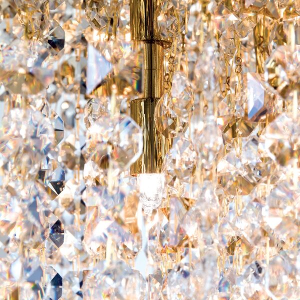 Plafonieră de cristal Orion CRYSTALRIVER 21xG9/40W/230V auriu