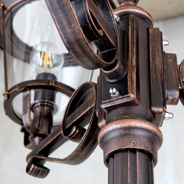 Lampă de exterior Orion KENZO 3xE27/100W/230V IP44 bronz/patină