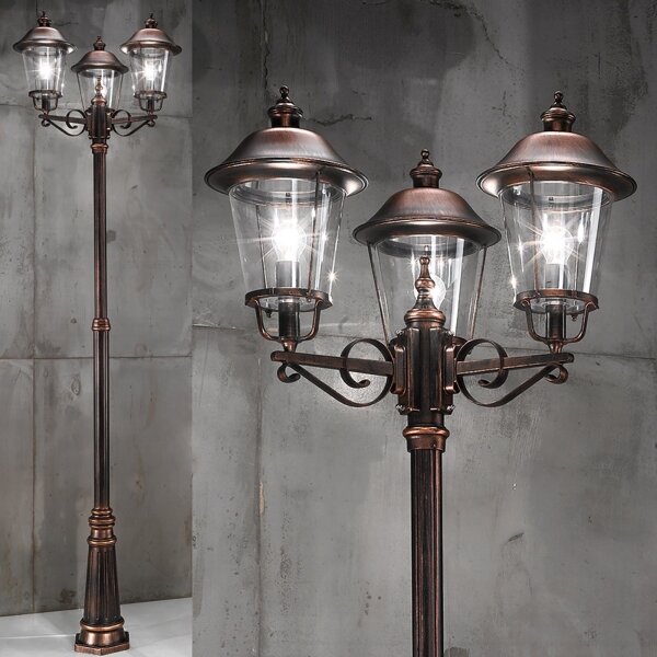 Lampă de exterior Orion KENZO 3xE27/100W/230V IP44 bronz/patină
