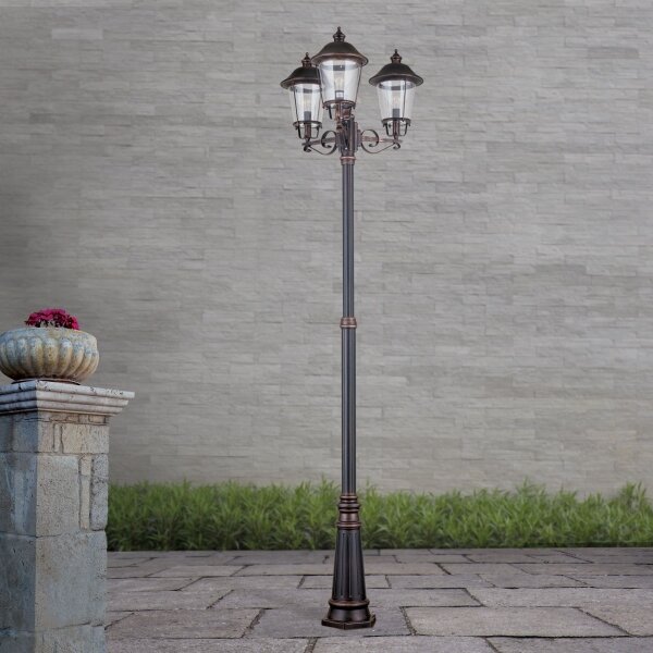 Lampă de exterior Orion KENZO 3xE27/100W/230V IP44 bronz/patină