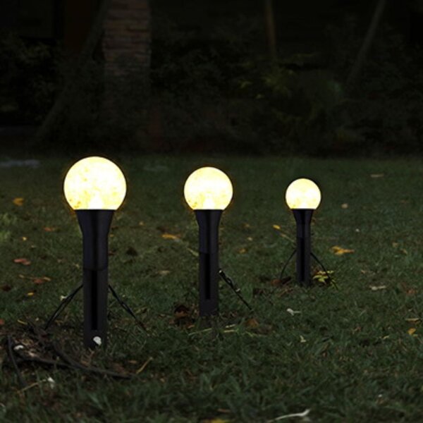 Set de lumini solare de grădină, tip ghirlandă cu 10 LED-uri IP44, 3.8M, 1.2v, Jumi