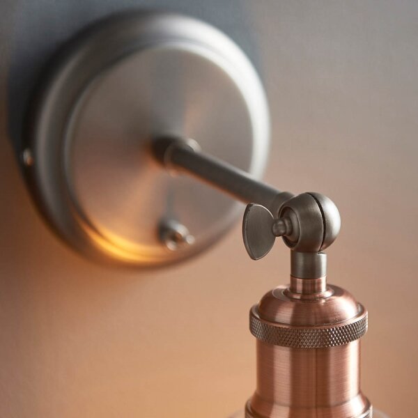Spot de perete Endon 92874 HAL 1xE27/10W/230V bronz/cupru/transparent