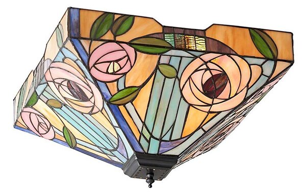 Endon 70698 - Plafonieră Tiffany WILLOW 2xE27/60W/230V