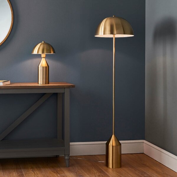 Endon 90522 - Lampă de masă NOVA 1xE27/60W/230V alamă