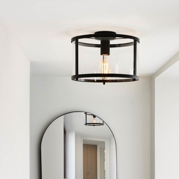 Plafonieră Endon 101540 HOPTON 1xE27/10W/230V negru