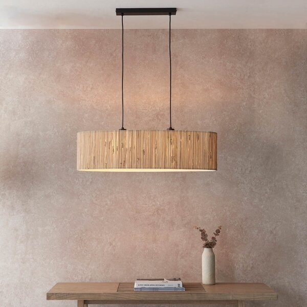 Lustră pe cablu Endon 101692 LONGSHORE 2xE27/10W/230V bej