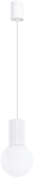 Lustră pe cablu Sollux SL.1709 HALO 1xG9/8W/230V d. 12 cm alb