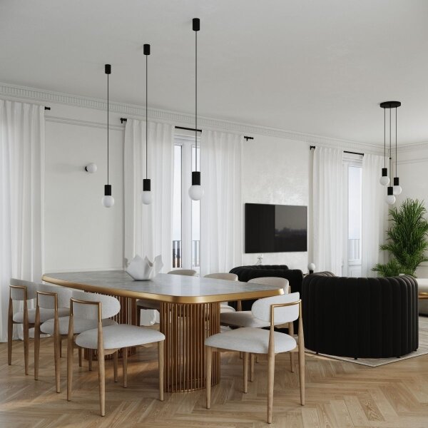 Lampă de masă Sollux SL.1716 HALO 1xG9/8W/230V d. 12 cm negru