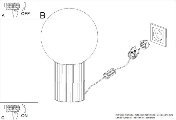 Lampă de masă Sollux SL.1711 HALO 1xG9/8W/230V d. 12 cm alb