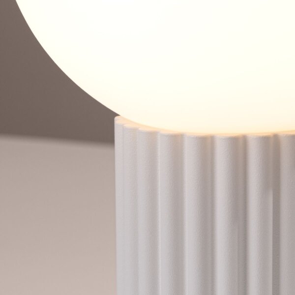 Lampă de masă Sollux SL.1711 HALO 1xG9/8W/230V d. 12 cm alb