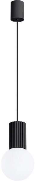 Lustră pe cablu Sollux SL.1714 HALO 1xG9/8W/230V d. 12 cm negru