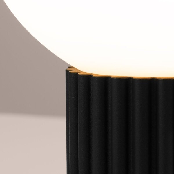 Lampă de masă Sollux SL.1716 HALO 1xG9/8W/230V d. 12 cm negru