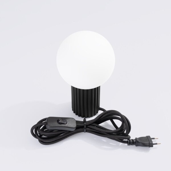 Lampă de masă Sollux SL.1716 HALO 1xG9/8W/230V d. 12 cm negru