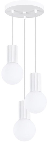 Lustră pe cablu Sollux SL.1710 HALO 3xG9/8W/230V d. 25 cm alb