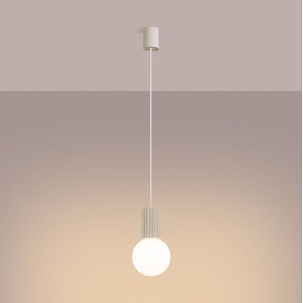 Lustră pe cablu Sollux SL.1719 HALO 1xG9/8W/230V d. 12 cm crem