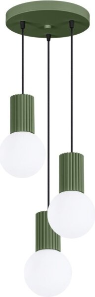 Lustră pe cablu Sollux SL.1725 HALO 3xG9/8W/230V d. 25 cm verde