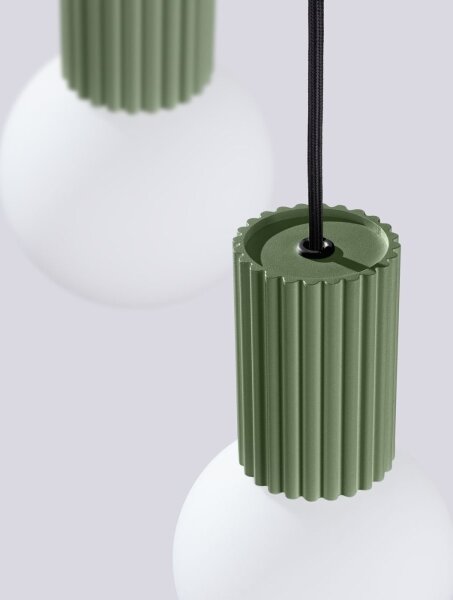Lustră pe cablu Sollux SL.1725 HALO 3xG9/8W/230V d. 25 cm verde