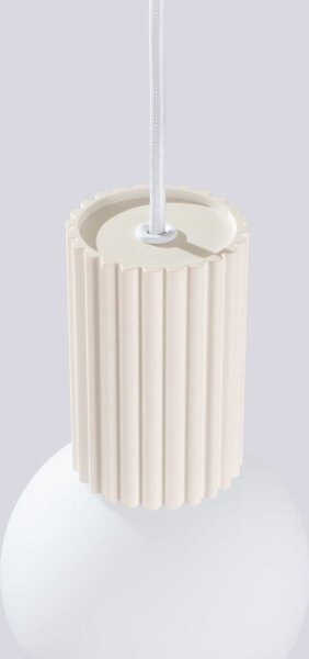 Lustră pe cablu Sollux SL.1719 HALO 1xG9/8W/230V d. 12 cm crem