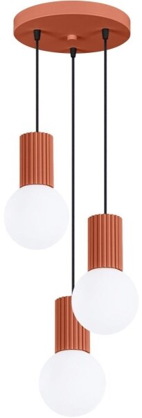 Lustră pe cablu Sollux SL.1730 HALO 3xG9/8W/230V d. 25 cm portocaliu