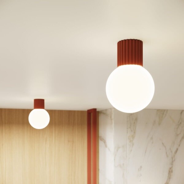 Plafonieră pentru baie Sollux SL.1728 HALO 1xG9/8W/230V IP44 portocaliu