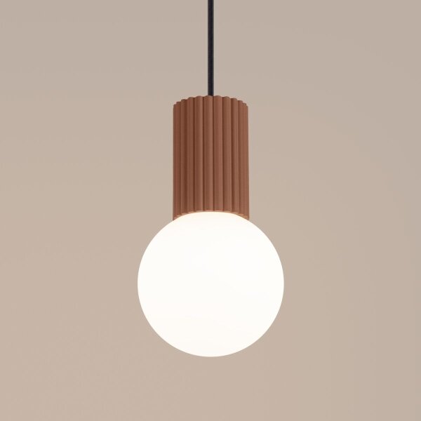 Lustră pe cablu Sollux SL.1734 HALO 1xG9/8W/230V d. 12 cm maro
