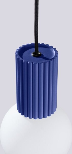 Lustră pe cablu Sollux SL.1739 HALO 1xG9/8W/230V d. 12 cm albastru