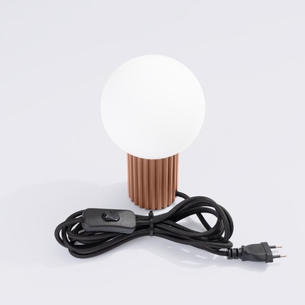Lampă de masă Sollux SL.1736 HALO 1xG9/8W/230V d. 12 cm maro