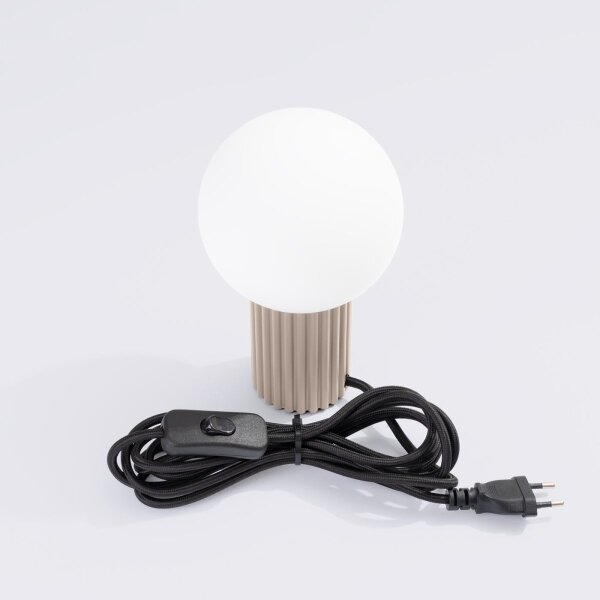 Lampă de masă Sollux SL.1746 HALO 1xG9/8W/230V d. 12 cm bej