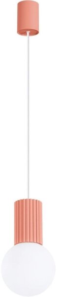 Lustră pe cablu Sollux SL.1754 HALO 1xG9/8W/230V d. 12 cm roz
