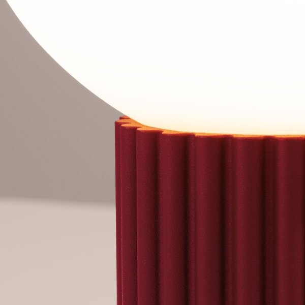 Lampă de masă Sollux SL.1751 HALO 1xG9/8W/230V d. 12 cm roșu