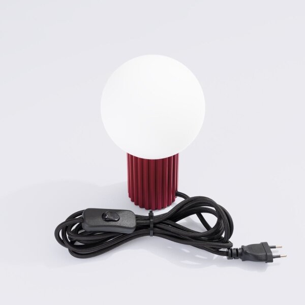 Lampă de masă Sollux SL.1751 HALO 1xG9/8W/230V d. 12 cm roșu