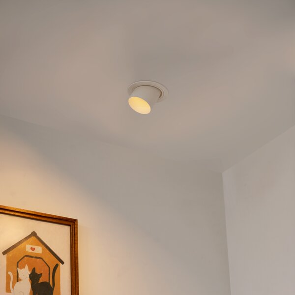 Spot modern integrat bej GU10 50mm rotund orientabil - Installa