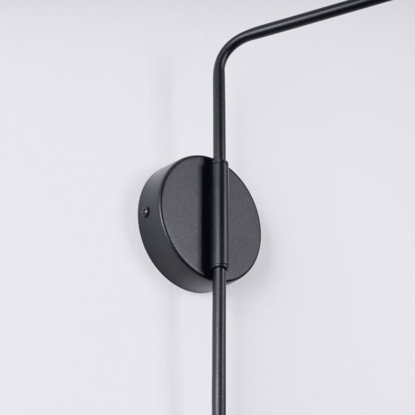 Lampă de perete Sollux SL.1697 NOX 1xE14/10W/230V negru