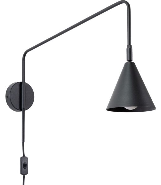 Lampă de perete Sollux SL.1697 NOX 1xE14/10W/230V negru