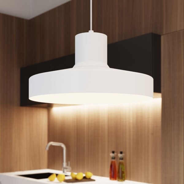 Lustră pe cablu Sollux SL.1702 BILO 1xE27/15W/230V d. 35 cm alb