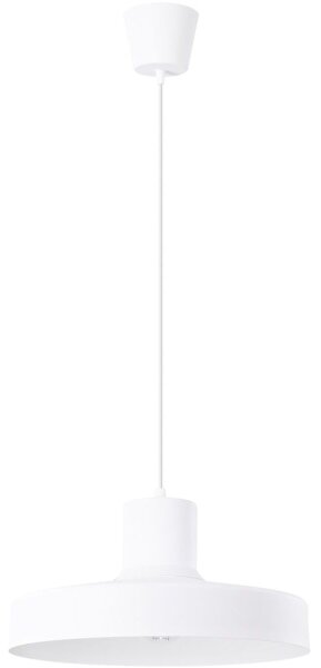 Lustră pe cablu Sollux SL.1702 BILO 1xE27/15W/230V d. 35 cm alb