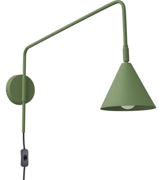 Lampă de perete Sollux SL.1700 NOX 1xE14/10W/230V verde