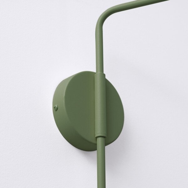 Lampă de perete Sollux SL.1700 NOX 1xE14/10W/230V verde